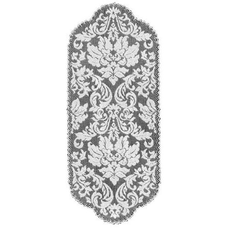 Heritage Lace Damask 14 x 34 in. Runner, Red HD-1434RD